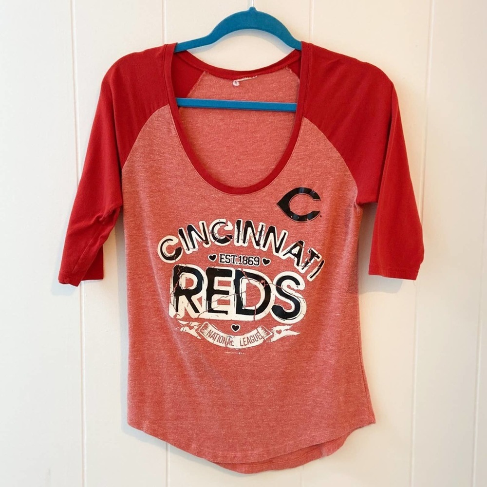 Cincinnati Reds, ladies 3/4 sleeved t-shirt
